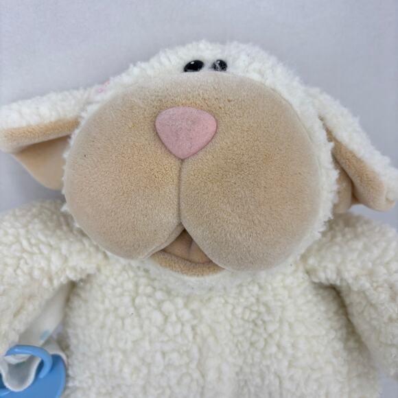 Matchbox Need a Littles Lamb Sheep Plush Pacifier Blanket Bare Bottom VTG 1985 - Picture 3 of 10